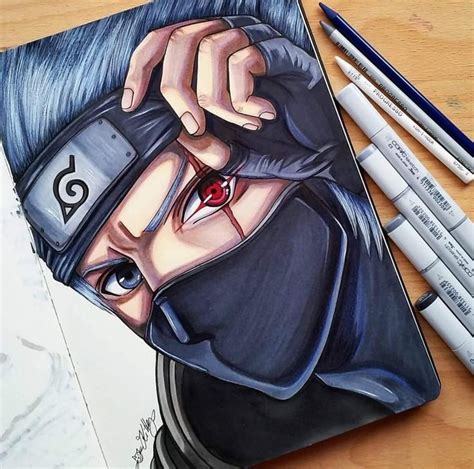 Kakashi Hatake Arteyata Drawing ️ ️ ️ Amazing Kakashi Drawing Naruto