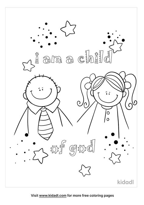 Free Child Of God Coloring Page Coloring Page Printables Kidadl