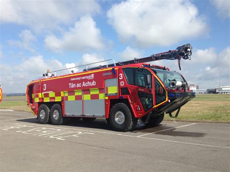 Three New Fire Appliances Unveiled At Cardiff Airport Terberg Fire
