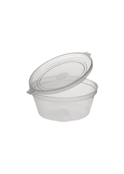 2oz Hinged Lid Clear Sauce Container Food Packaging Online