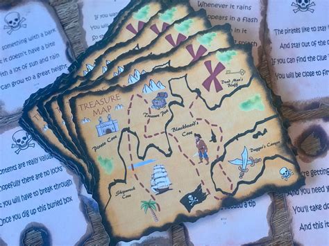 Rustic Pirate Treasure Hunt Game Scavenger Hunt Game Pirate Etsy