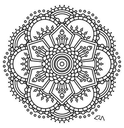 In coloringcrew.com find hundreds of coloring pages of mandalas and online coloring pages for free. Intricate Mandala Coloring Pages, flower, henna, coloring ...