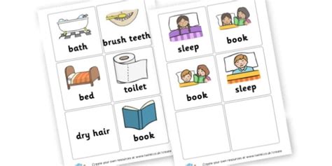 Bedtime Routine Cards Teacher Made