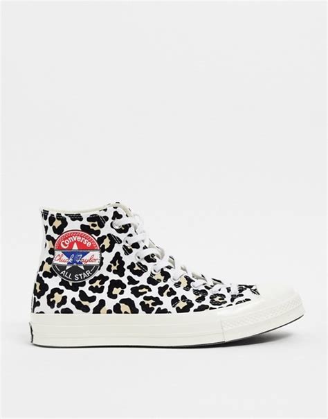 Converse Chuck 70 Split Logo Sneakers In Leopard Print Asos