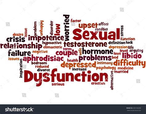 Sexual Dysfunction Word Cloud Concept On Stock Illustration 395720200 Shutterstock