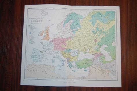 Ag Ravenstein Ethnographic Map Of Europe 1880 Map Europe Map
