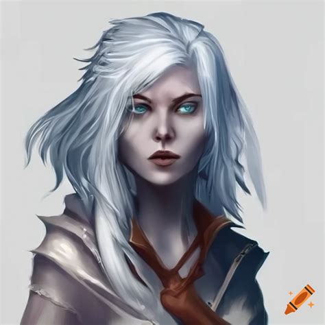 Female Changeling Sorcerer With Short White Hair On Craiyon
