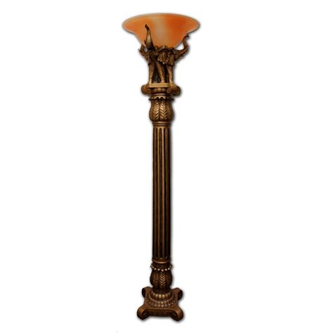 Choose from different styles including accent lamps, buffet lamps, floor lamps, table lamps, desk lamps and more! 72"H Antique-Gold Elephant Torchiere Floor Lamp