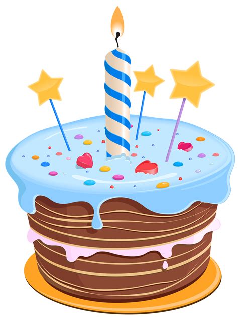 Free Birthday Cake Clip Art Transparent Background Download Free