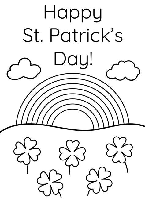 Free Happy St Patrick S Day Coloring Page Free Printable Coloring