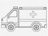 Ambulance Coloring Pages Realistic Printable Kids Titan Posted sketch template