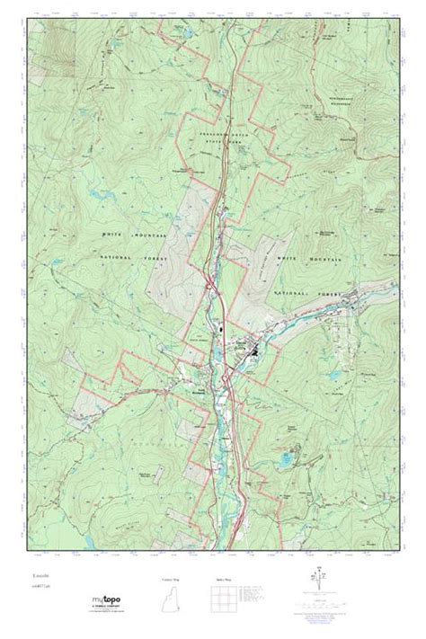Mytopo Lincoln New Hampshire Usgs Quad Topo Map