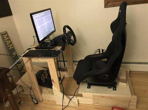 Diy Aluminum Race Sim Cockpit Setup For Fanatec Off