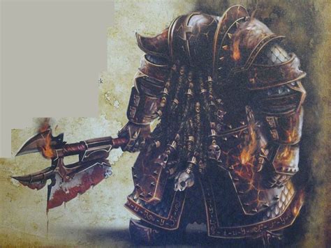 Chaos Dwarf Fireglaive From The Legion Of Azgorh Fantasy Dwarf Warhammer Fantasy Battle