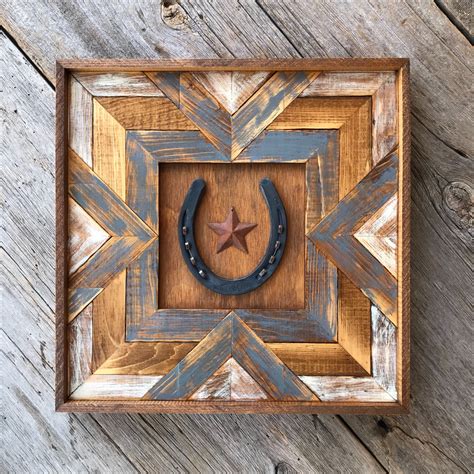 Geometric Wood Wall Art With Southwestern Inspired Design Rustic