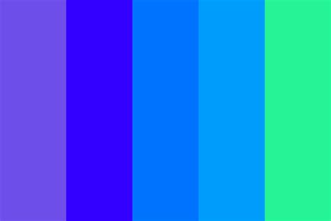 Green Blue Purple Gradients Color Palette