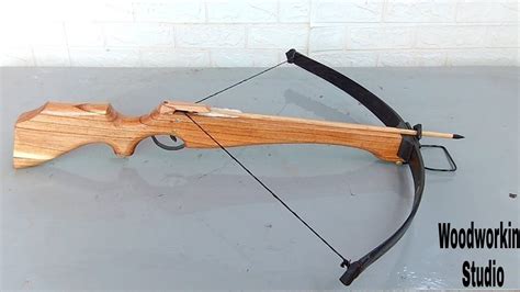 How To Make A Simple Wooden Crossbow At Home Youtube