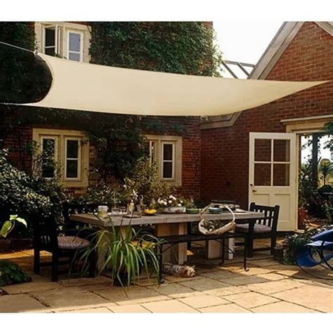12x12 Feet Square Sun Shade Sail Appealing Highly Resistant Overstock