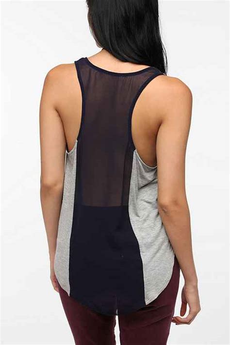 Daydreamer La Shirttail Racerback Tank Top Urban Outfitters