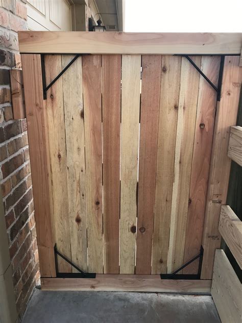I used the remaining wood pieces from our wooden pack and hubby just cut them to the length we needed 2 x 24″ pieces and 2 x 30″ pieces. How To Build A Cedar Gate - Acre Life DIY Project in 2020 ...