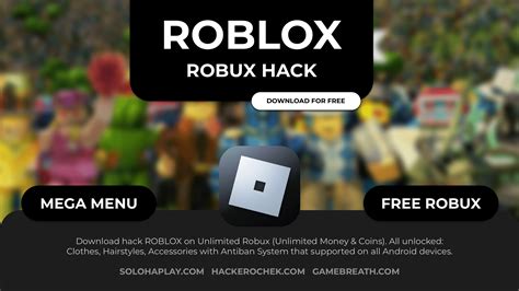 Download Roblox Robux Hack Exclusive Mod Menu Unlimited Money No