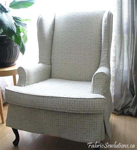 High stretch wing chair covers slipcovers wingback chair slipcovers wingback chair covers furniture cover protector, feature soft thick checked pattern jacquard fabric, sand. Sewlutions' World: Wingback Chair Slipcover