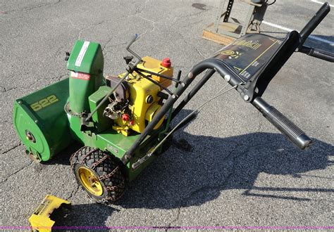 John Deere 522 Snow Blower With Chains In Topeka Ks Item G9245 Sold