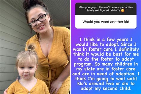 Teen Mom Jade Cline Says She Thinks Its Best If She Adopts Next
