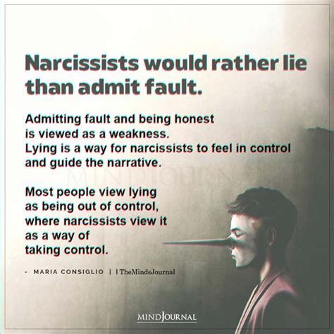 Narcissists Would Rather Lie Than Maria Consiglio Quotes