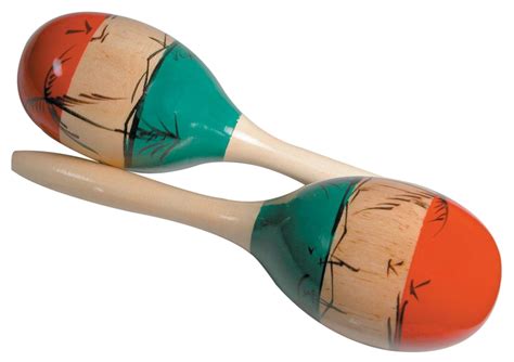 Gp Percussion Mmar Pair Of Wooden Mexican Style Maracas