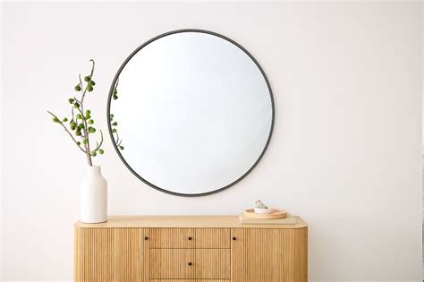 Metal Frame Oversized Round Mirror 48 West Elm