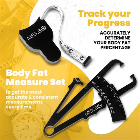 Body Fat Caliper And Measuring Tape For Body Skinfold Calipers And