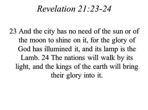 Revelation 2123 24 Revelation 21 Revelation Words