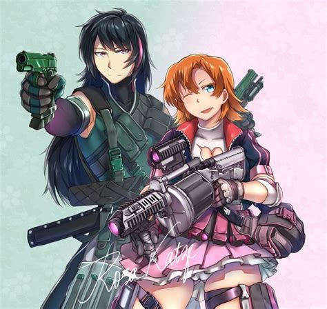 Tactical Ren And Nora Art By Rosakatze On Pixiv Rwby Anime Rwby