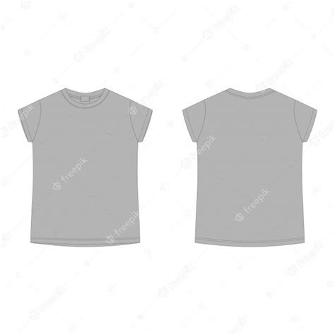 Gray Blank T Shirt Template