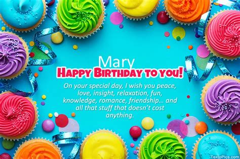 Birthday Congratulations For Mary
