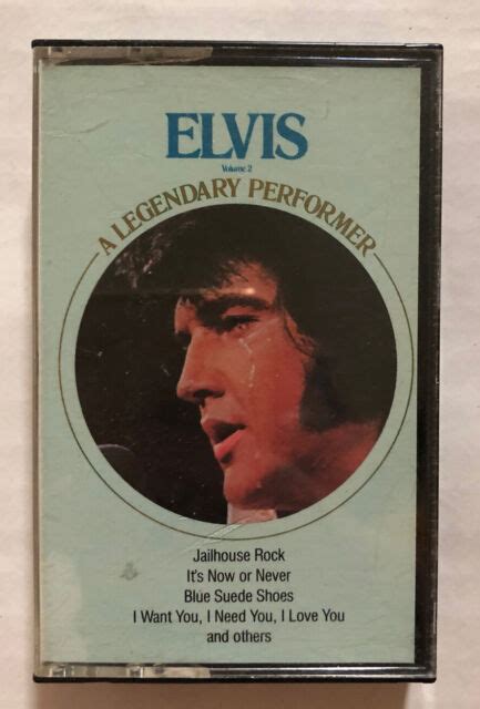elvis a legendary performer vol 2 by elvis presley cassette 1992 rca records ebay