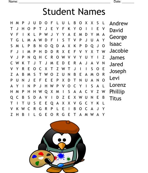 2es Classmate Name Search Word Search Wordmint