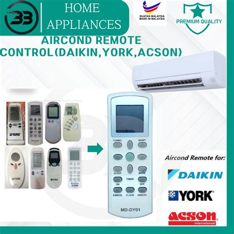 OFFER Daikin York Acson Aircond Air Cond Remote Control DAIKIN YORK