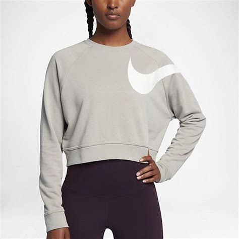 Nike Dry Versa Womens Long Sleeve Training Top Crop Tops Women