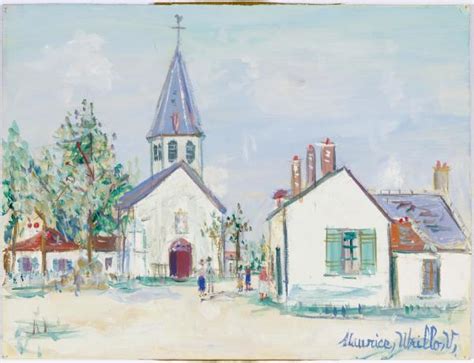 Maurice Utrillo Paris 1883 1955 Dax Eglise Saint Martin