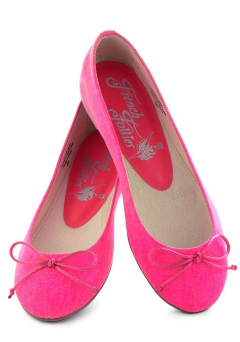 Bright Around The Corner Flat In Hot Pink Pink Solid Bows Flat