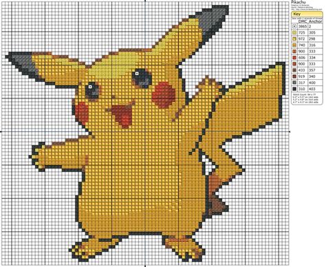 Pokémon Pikachu Punto De Cruz Diseños De Punto De Cruz Bordado