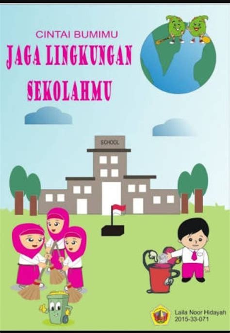 Contoh Poster Lingkungan Hidup Sekolah Goresan