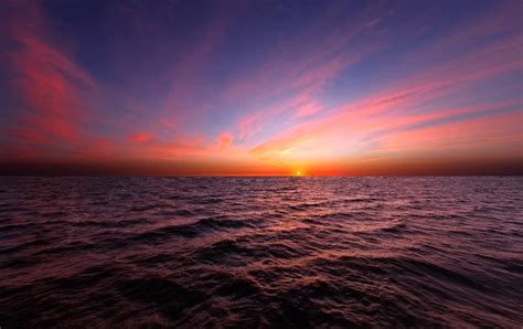 Download 5570x3509 Wallpaper Calm Cloud Horizon Afterglow Sea