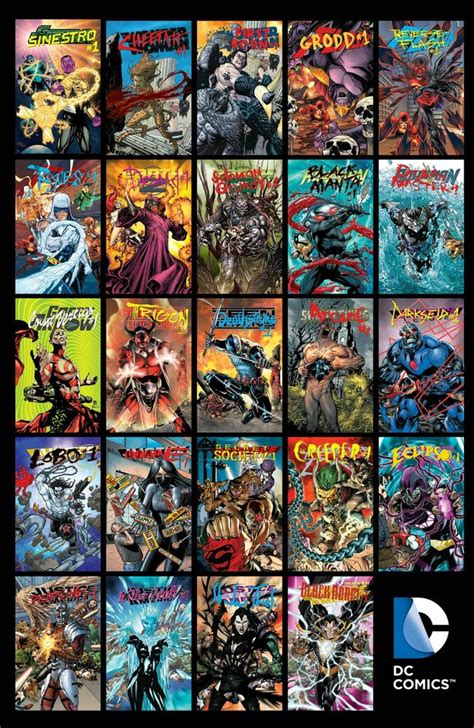 Dc Comics New 52 Forever Evil Villains Month Covers 1 All About Books