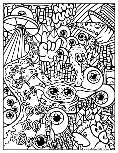 20 Trippy Coloring Pages Free Pdf Printables 52 Off