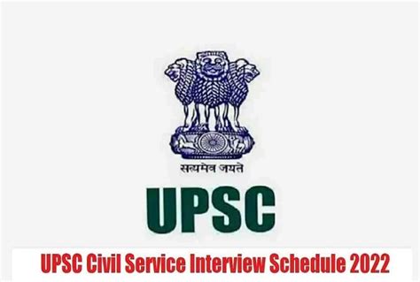 Upsc Civil Service Interview Schedule Released At Upsc Giv In