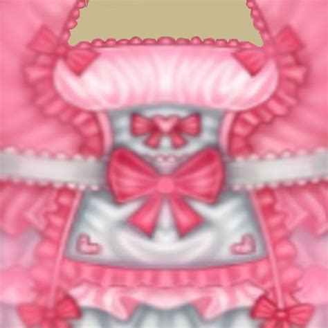Free Roblox T shirt Pink cute detailed maid dress Футболки Милые