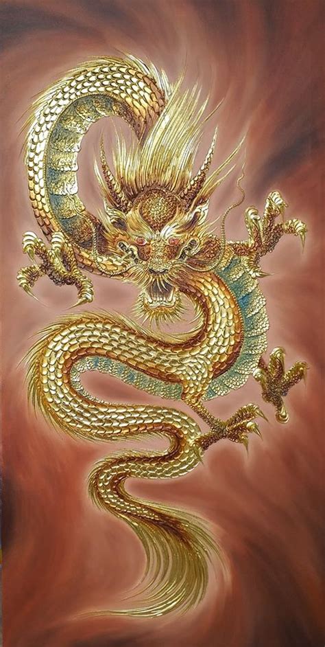 Dragon Canvas Art Thailand Paintings For Sale Online Royal Thai Art